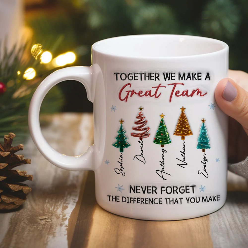 Great Team - Personalized Custom 3D Inflated Effect Mug - Image 4