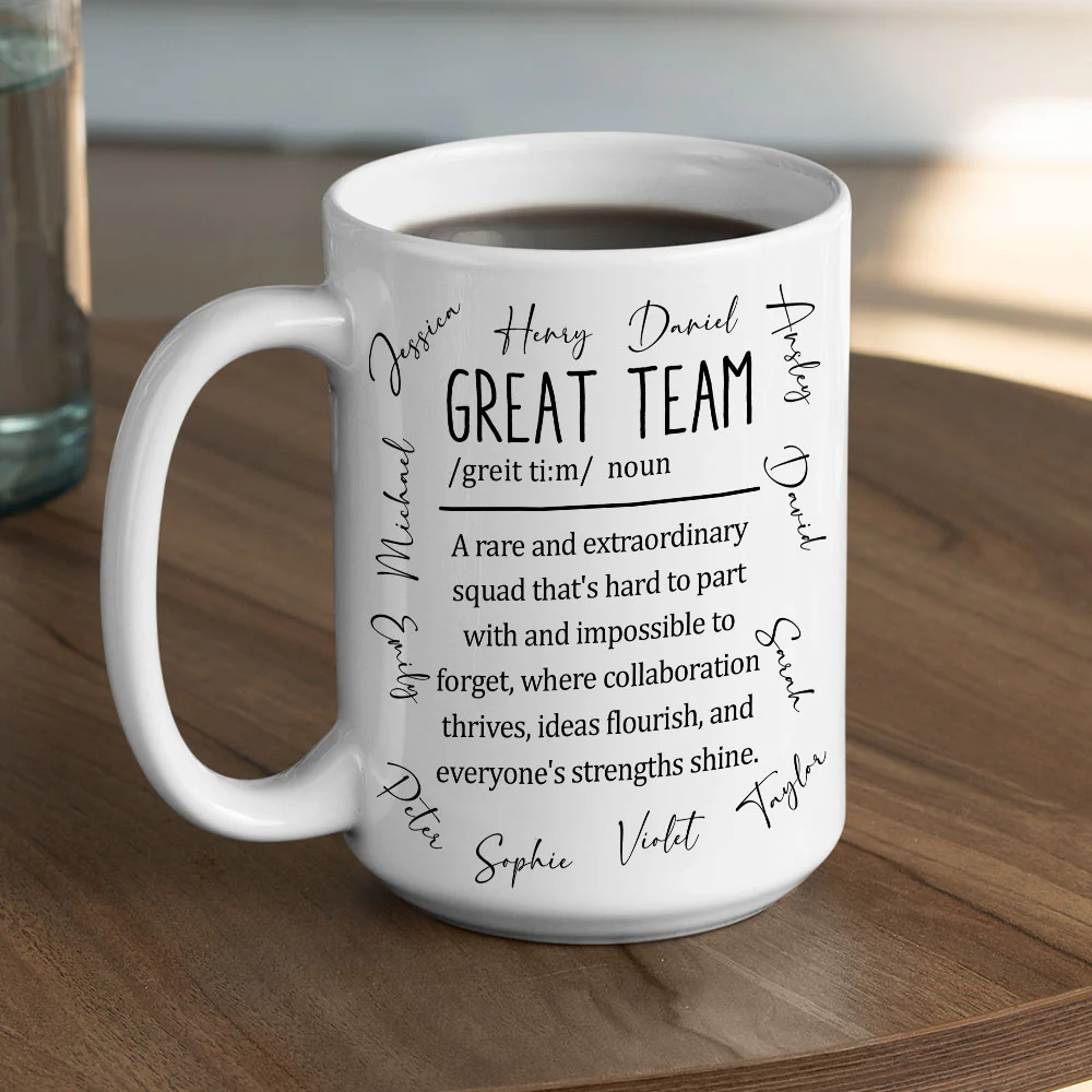 Great Team - Personalized Custom Coffee Mug - Image 5