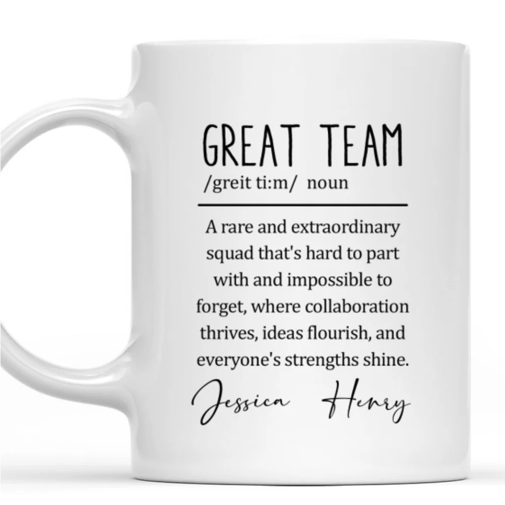 Great Team - Personalized Custom Coffee Mug - Image 6