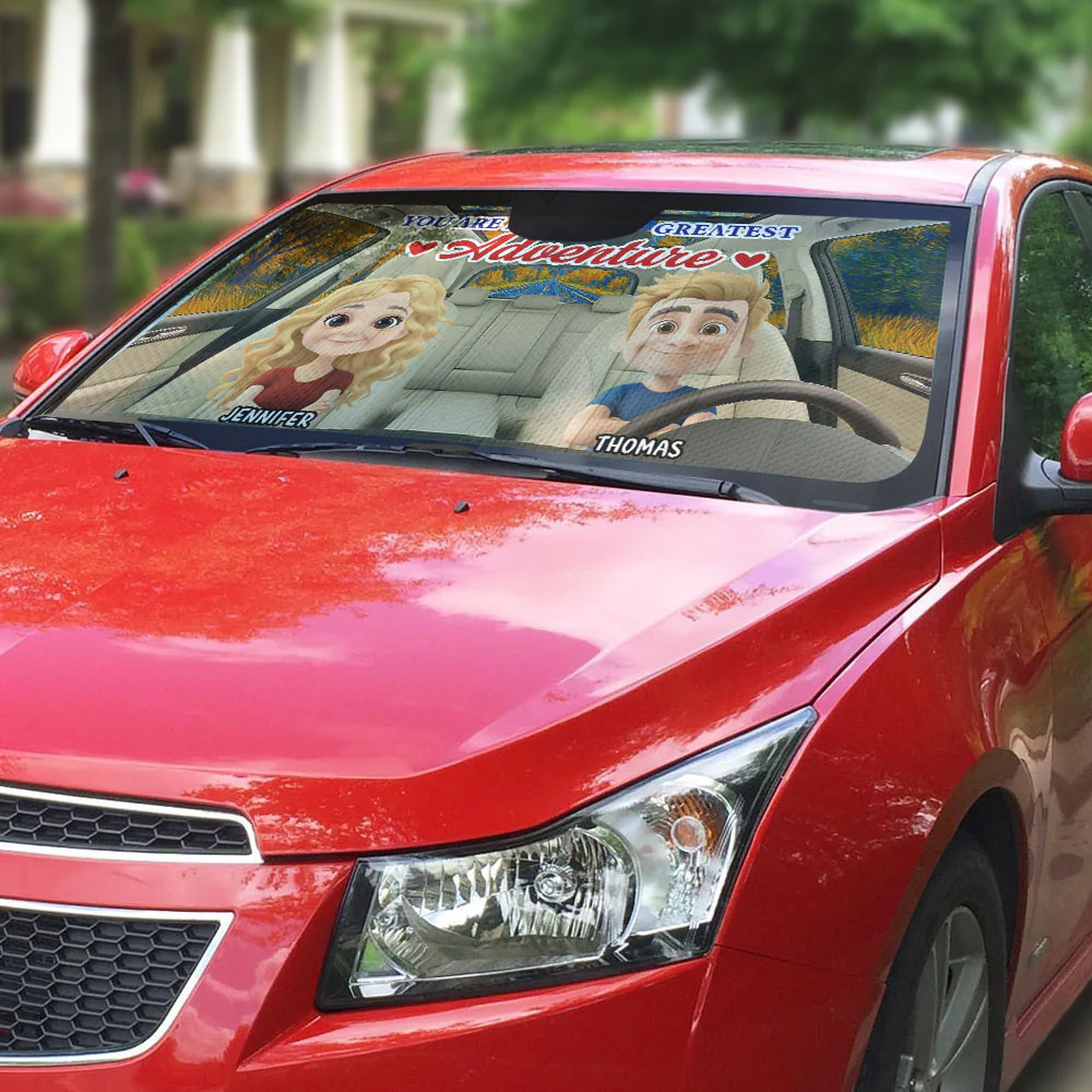 Greatest Adventure - Personalized Custom Car Sunshade - Image 3