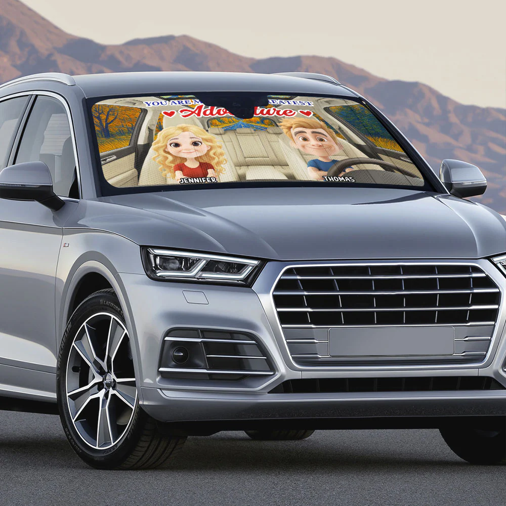 Greatest Adventure - Personalized Custom Car Sunshade - Image 4