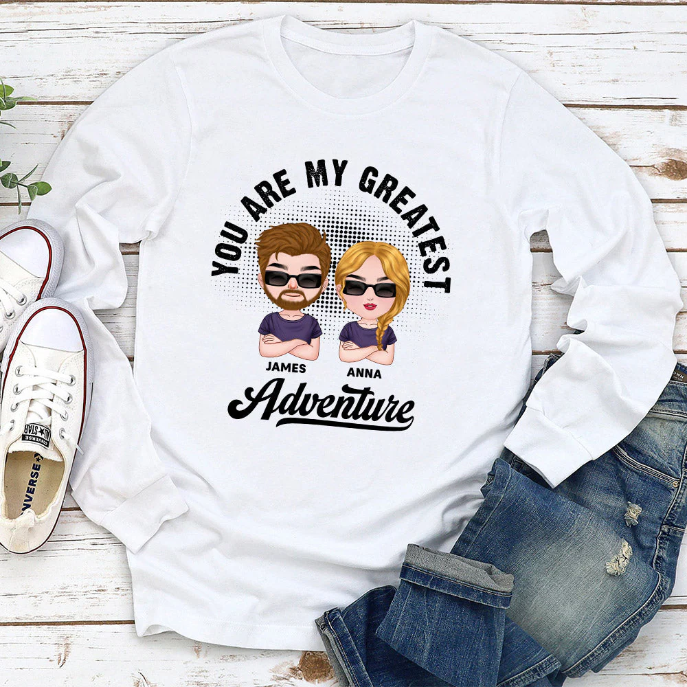 Greatest Adventure - Personalized Custom Long Sleeve T-shirt - Image 2