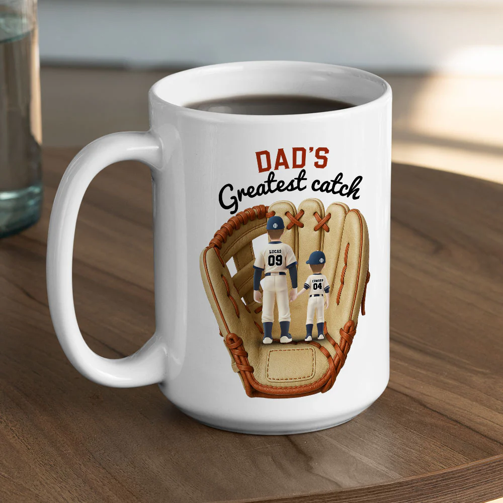Greatest Catch - Personalized Custom Coffee Mug - Image 4