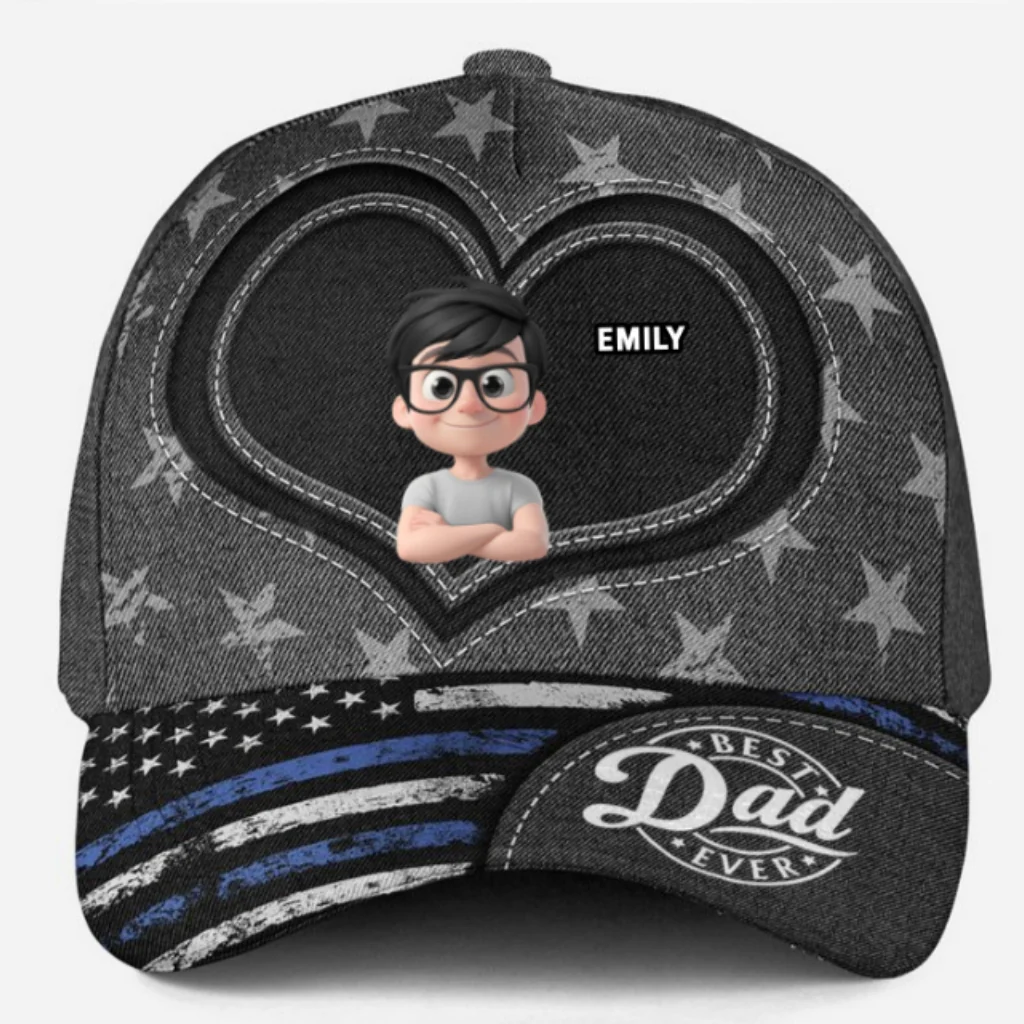 Greatest Dad Of All Time - Personalized Custom Classic Cap - Image 8
