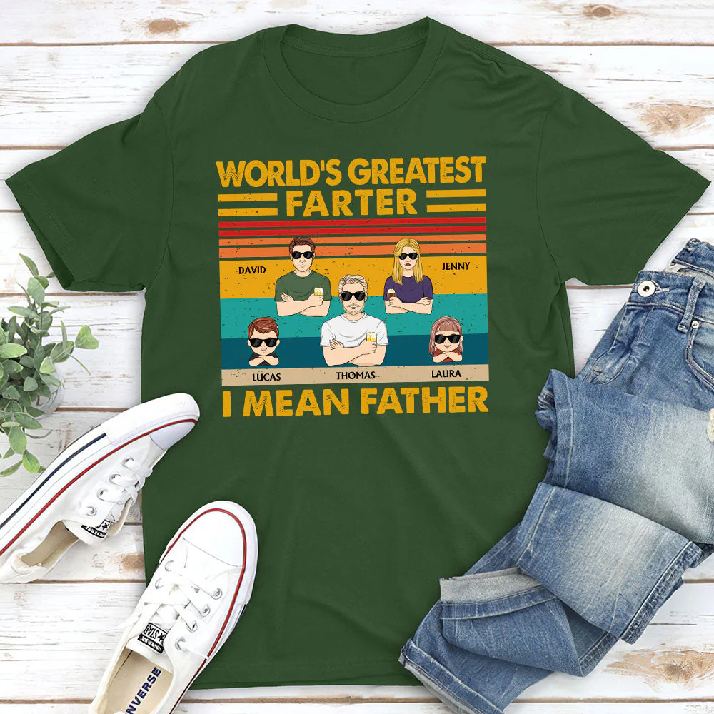 Greatest Of World Farter - Personalized Custom Shirt - Image 3