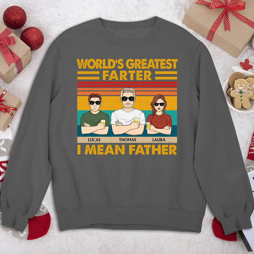 Greatest Of World Farter - Personalized Custom Shirt - Image 5
