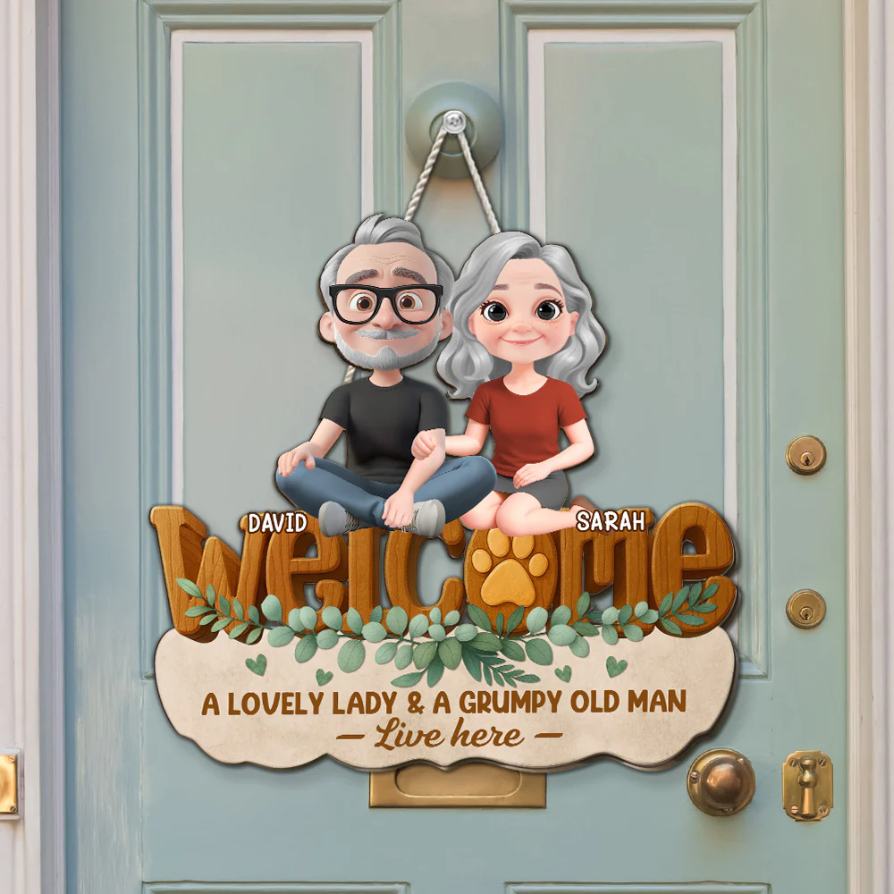 Greetings To Our Home - Personalized Custom 3D Effect Wood Sign - Image 3