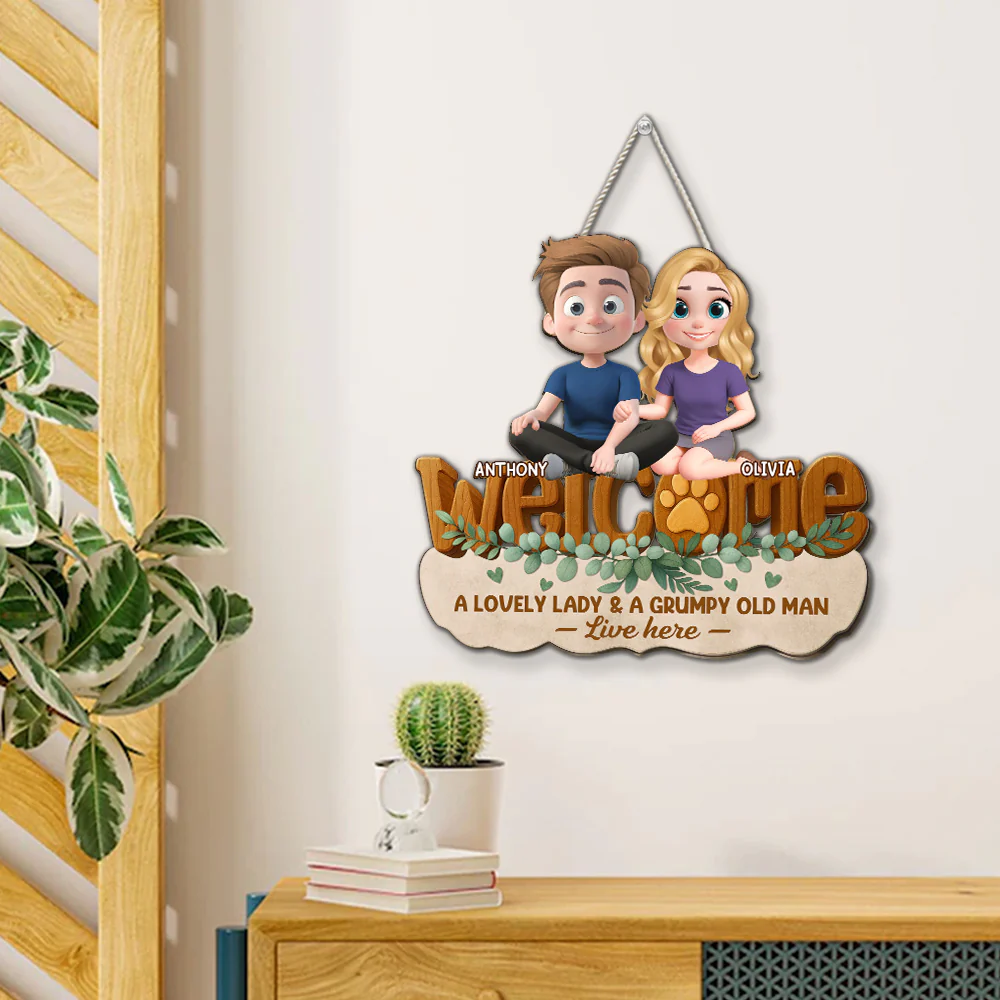 Greetings To Our Home - Personalized Custom 3D Effect Wood Sign - Image 5