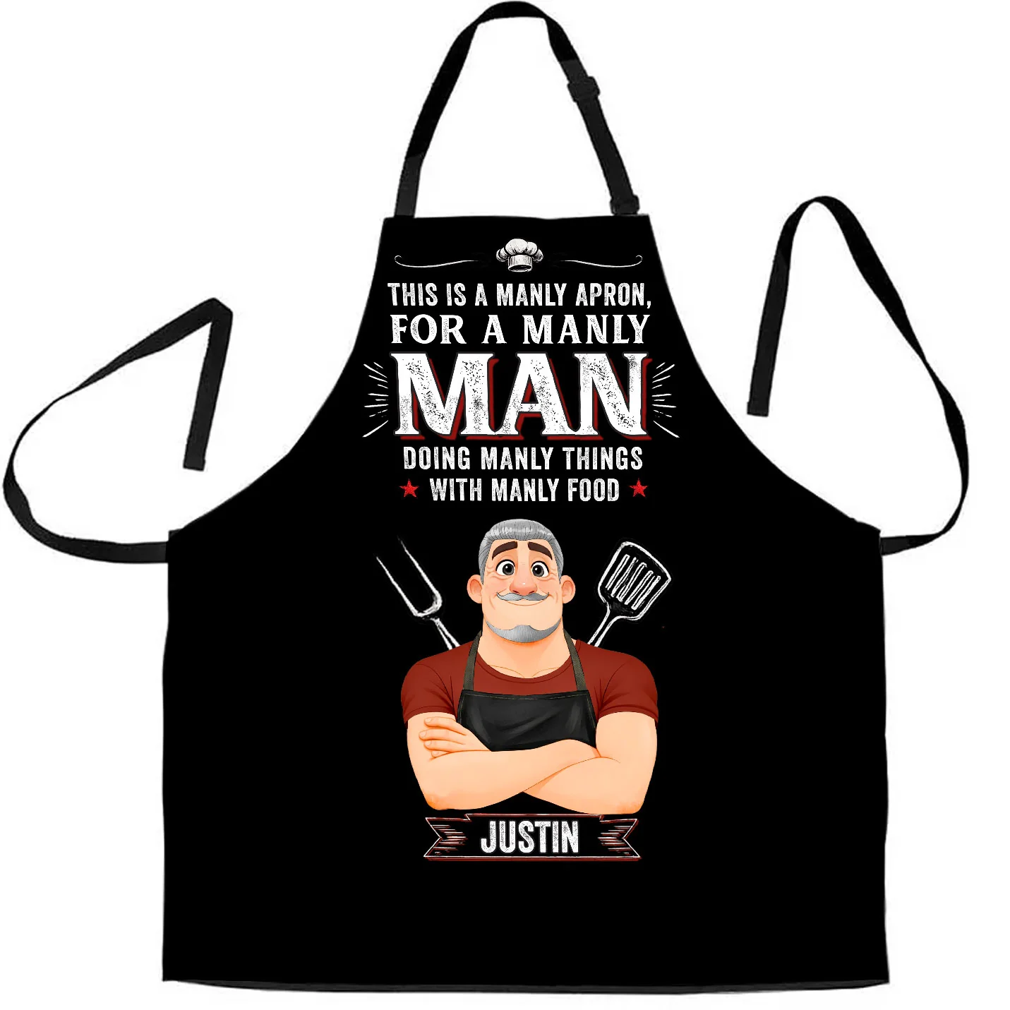 Grill Like A Man - Personalized Custom Apron
