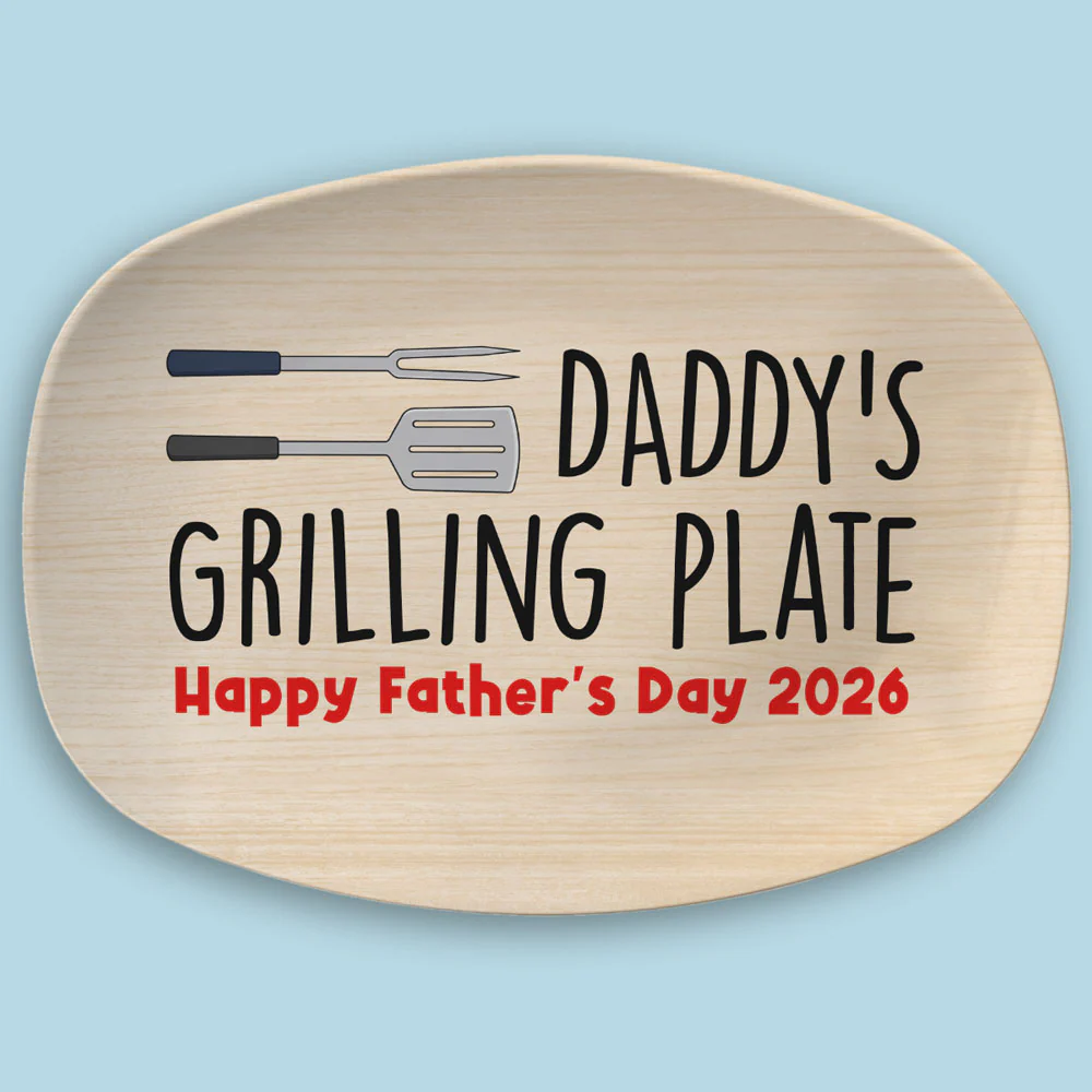 Grill Master Dad - Personalized Custom Platter