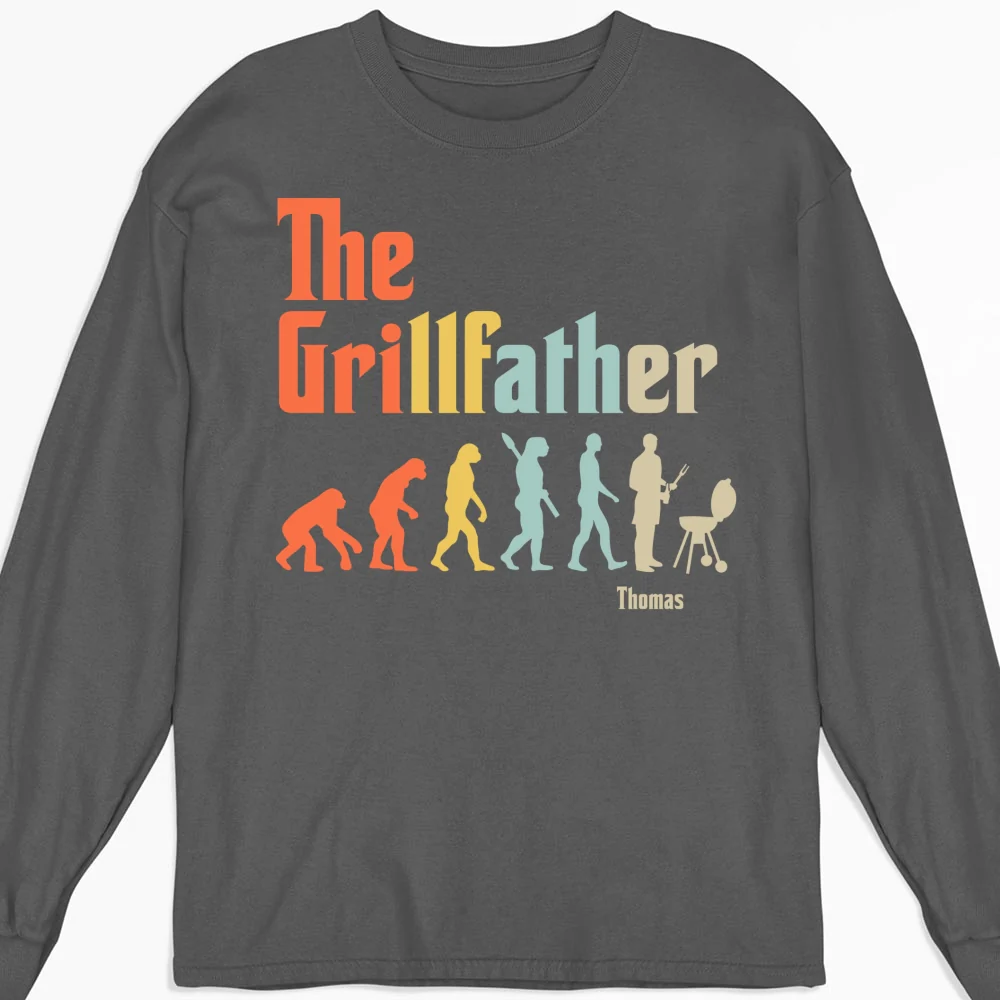 Grilling Dad Evolution - Personalized Custom Shirt - Image 11