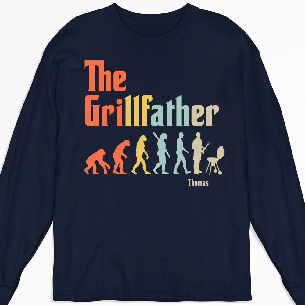 Grilling Dad Evolution - Personalized Custom Shirt - Image 12