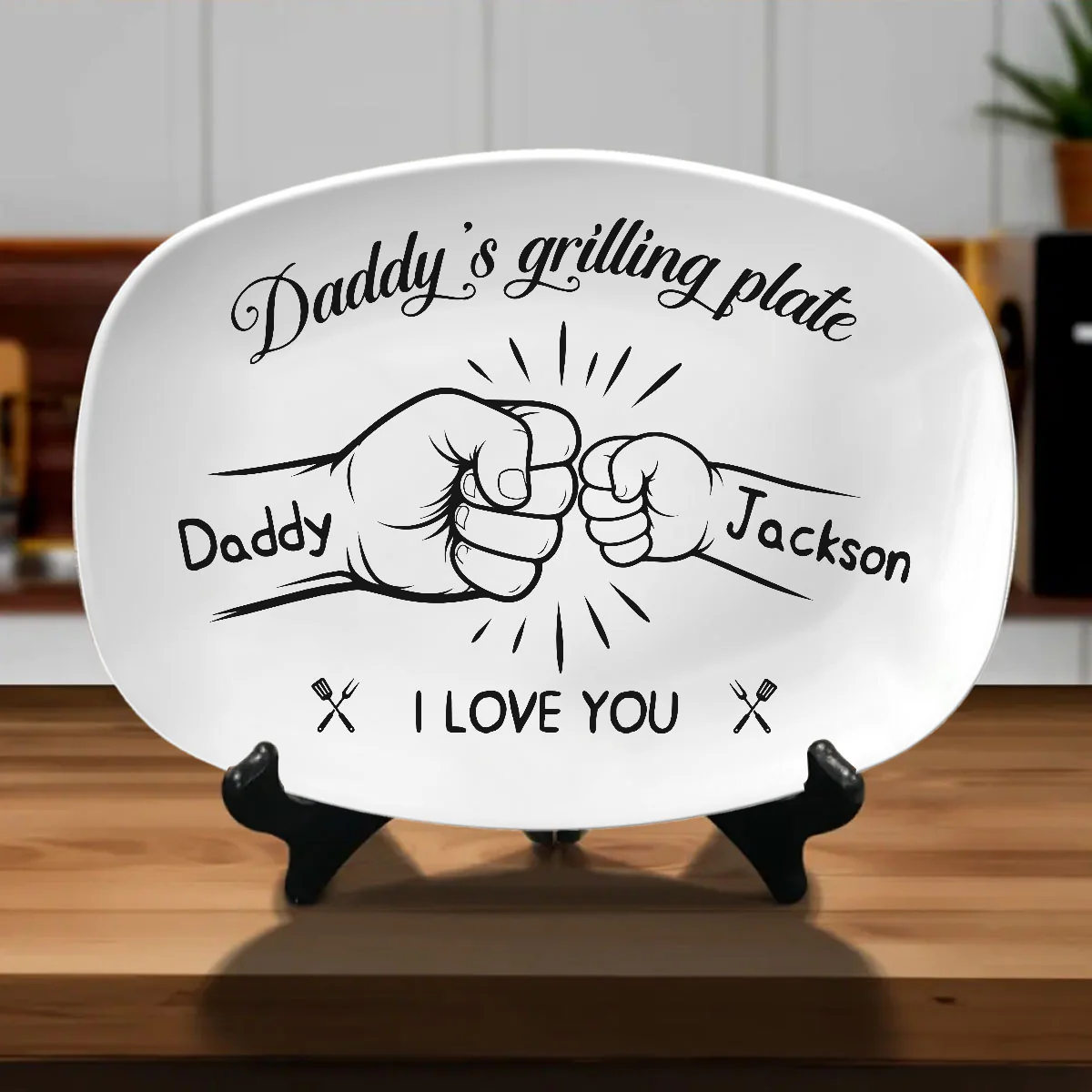 Grilling With Love Always - Personalized Custom Platter - Image 2