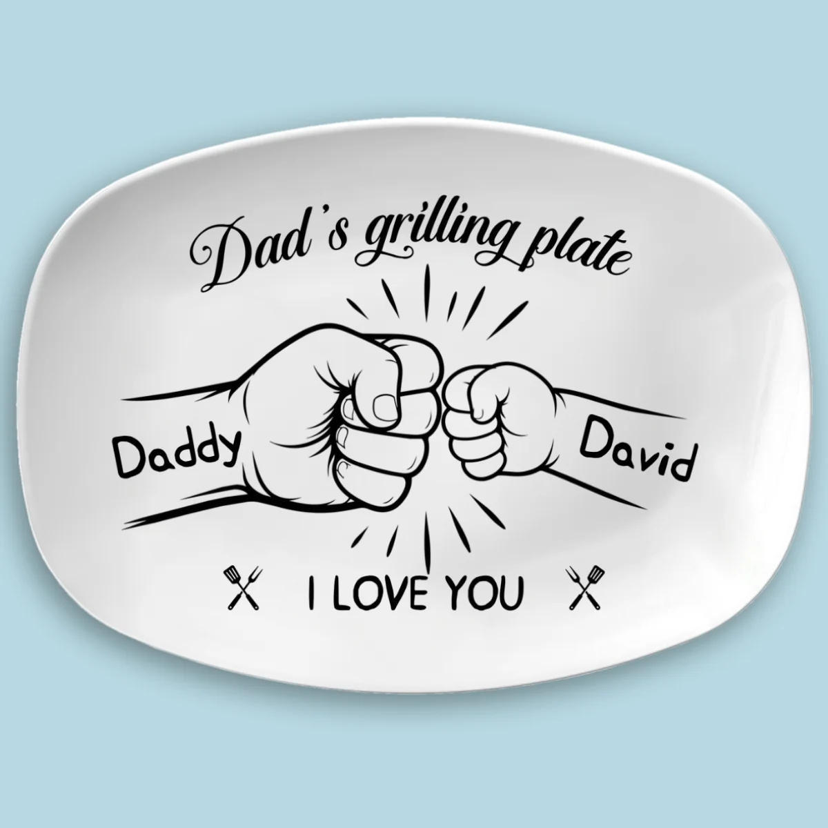 Grilling With Love Always - Personalized Custom Platter - Image 5