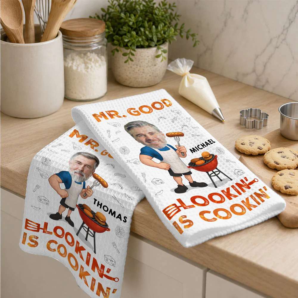 Grillliant Dad - Personalized Custom Kitchen Towel - Image 4