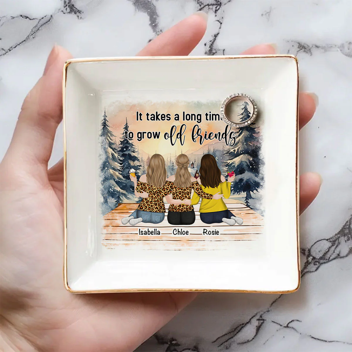 Grow An Old Friend - Personalized Custom Jewelry Dish - Image 4