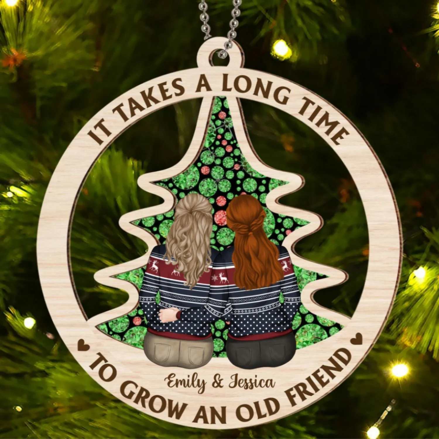 Grow An Old Friend - Personalized Custom Suncatcher Ornament - Image 6