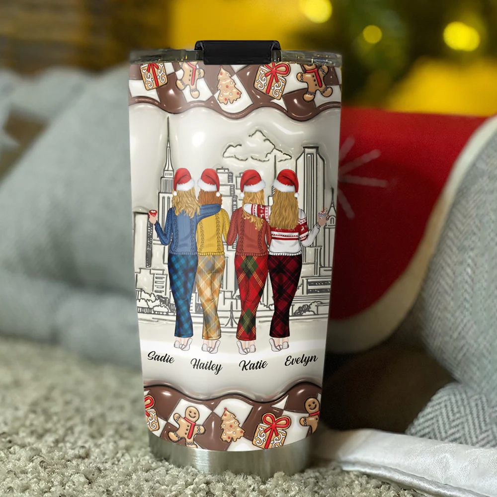 Grow Old Friend - Personalized Custom 3D Inflated Effect Tumbler - Image 5