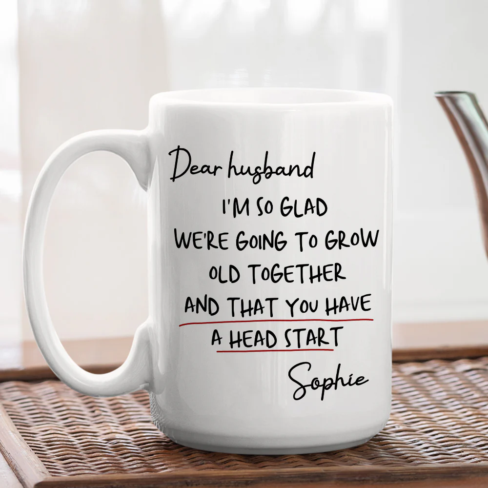 Grow Old Together - Personalized Custom Coffee Mug - Image 3