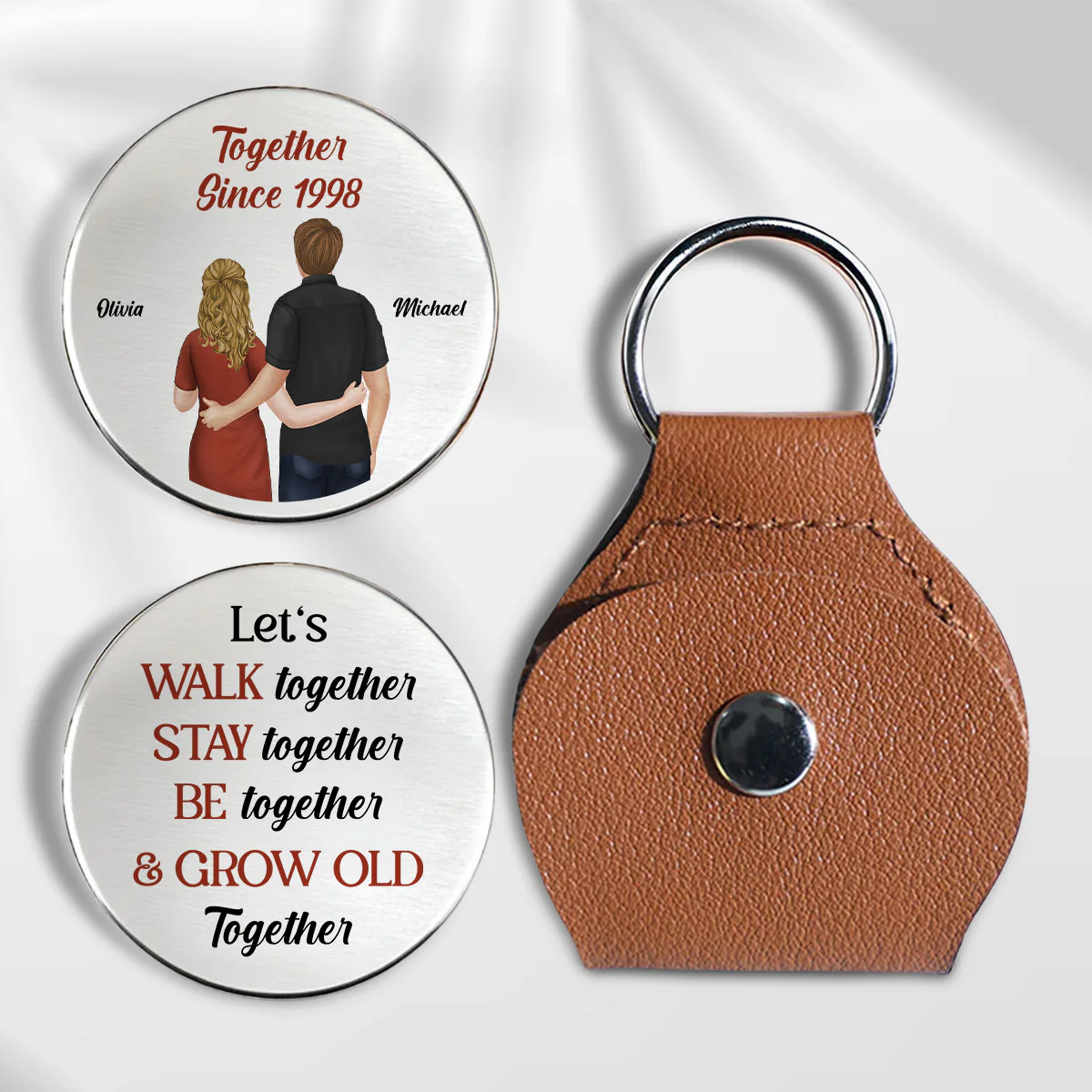 Grow Old Together - Personalized Custom Pocket Hug
