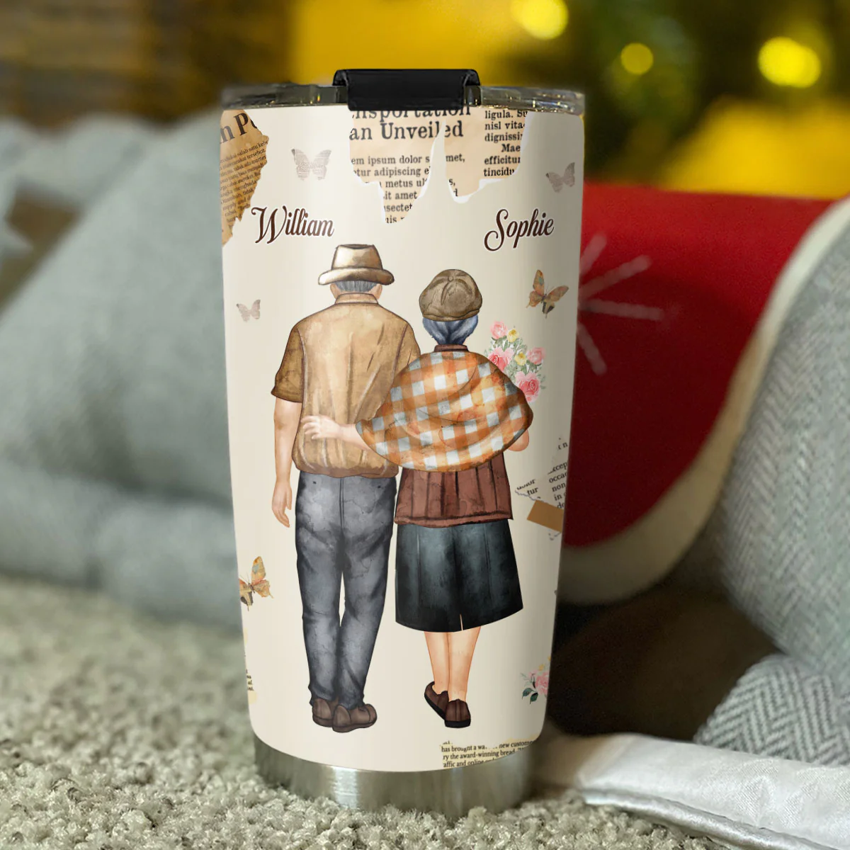 Grow Old With You - Personalized Custom Tumbler - Image 4
