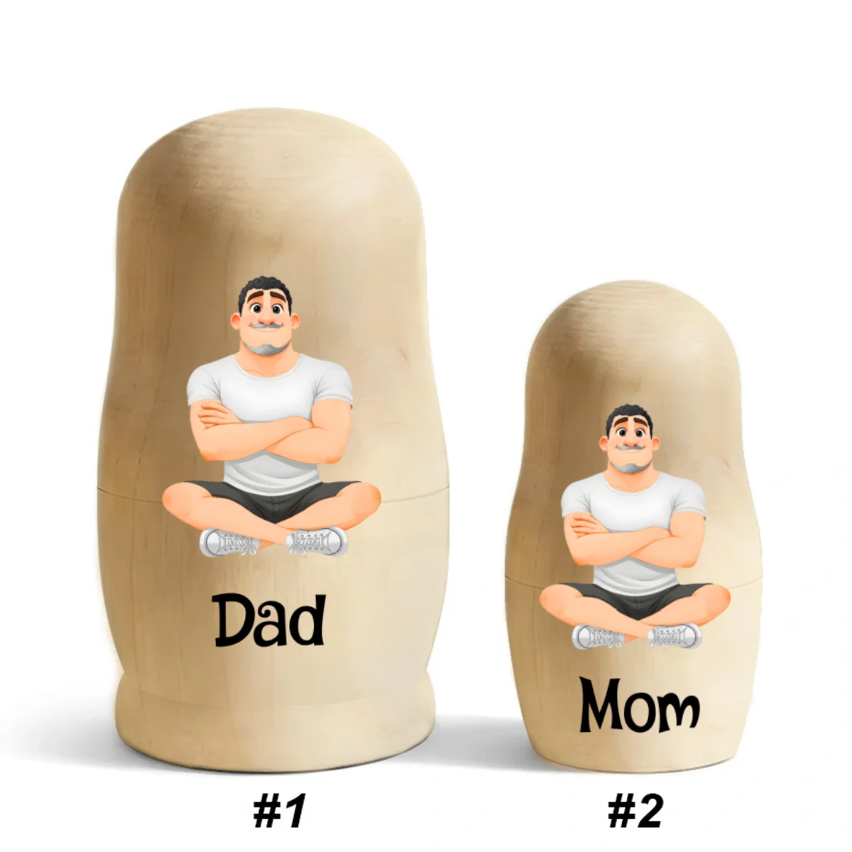 Growing In Love - Personalized Custom Nesting Doll - Image 10