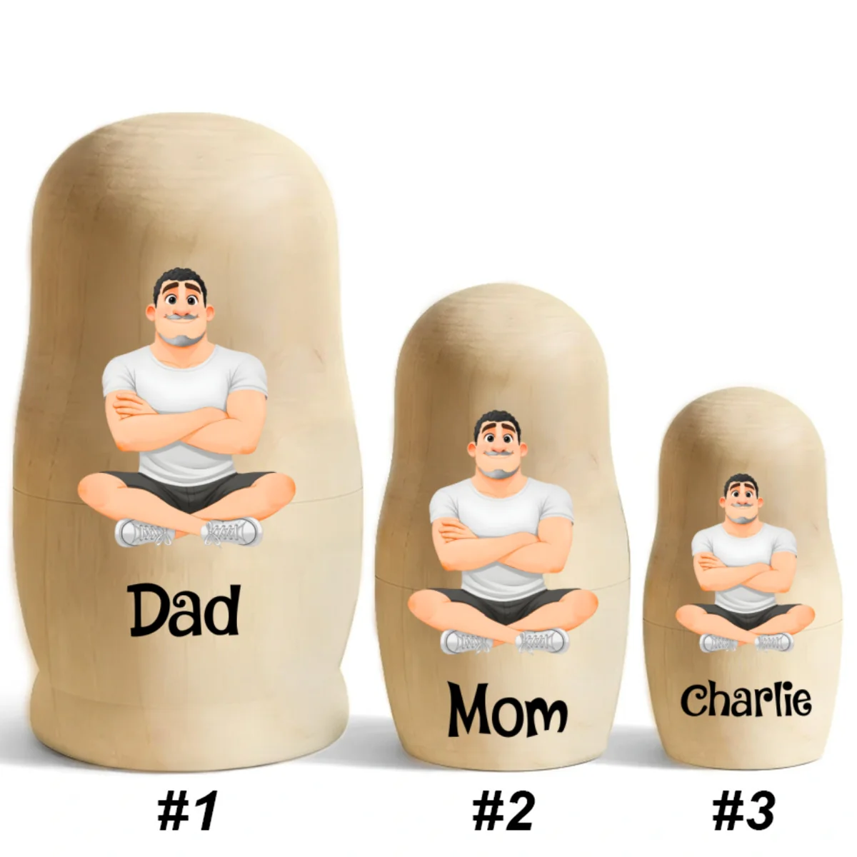 Growing In Love - Personalized Custom Nesting Doll - Image 11
