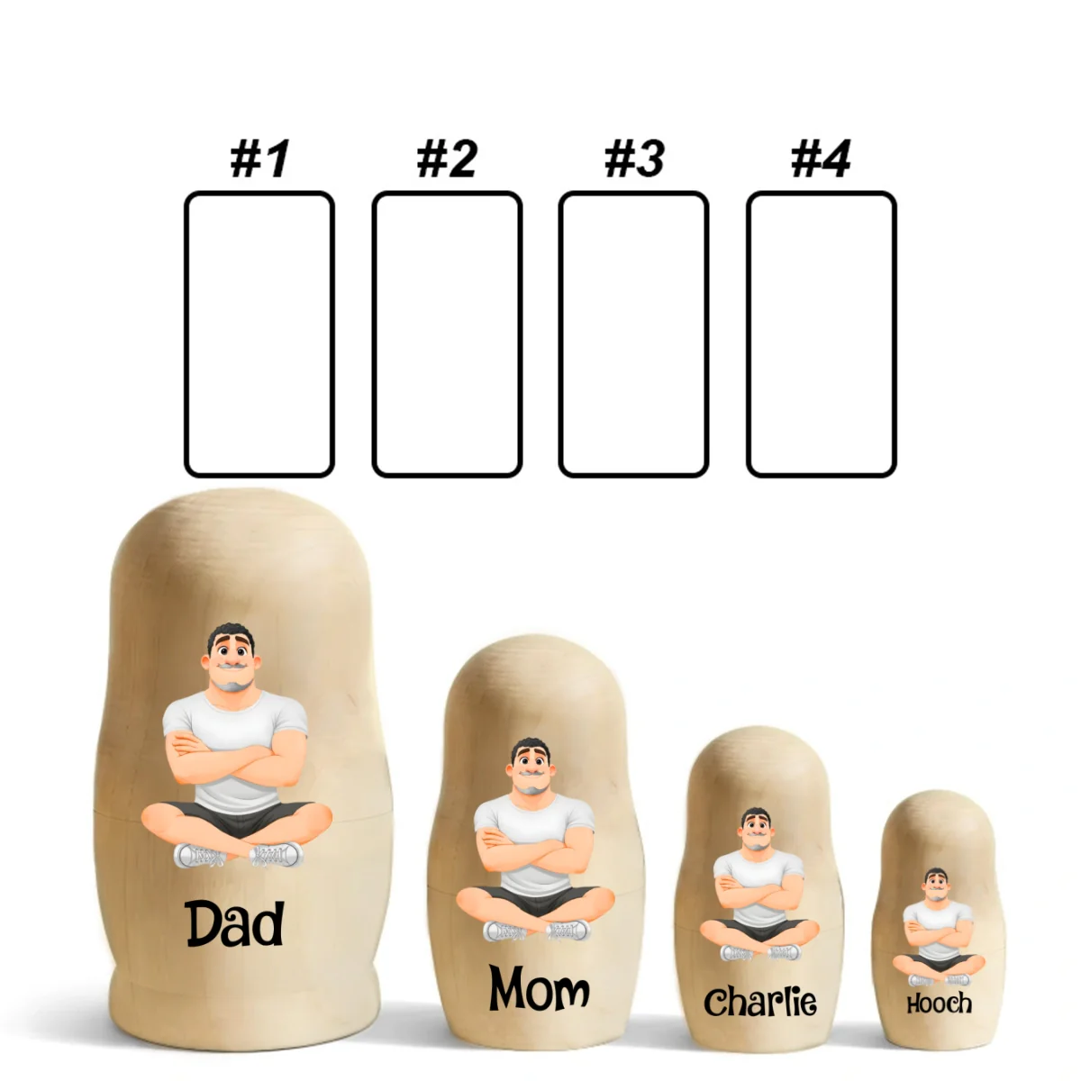 Growing In Love - Personalized Custom Nesting Doll - Image 12