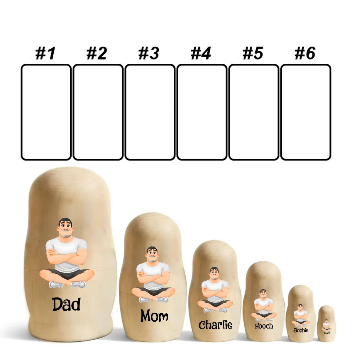 Growing In Love - Personalized Custom Nesting Doll - Image 17