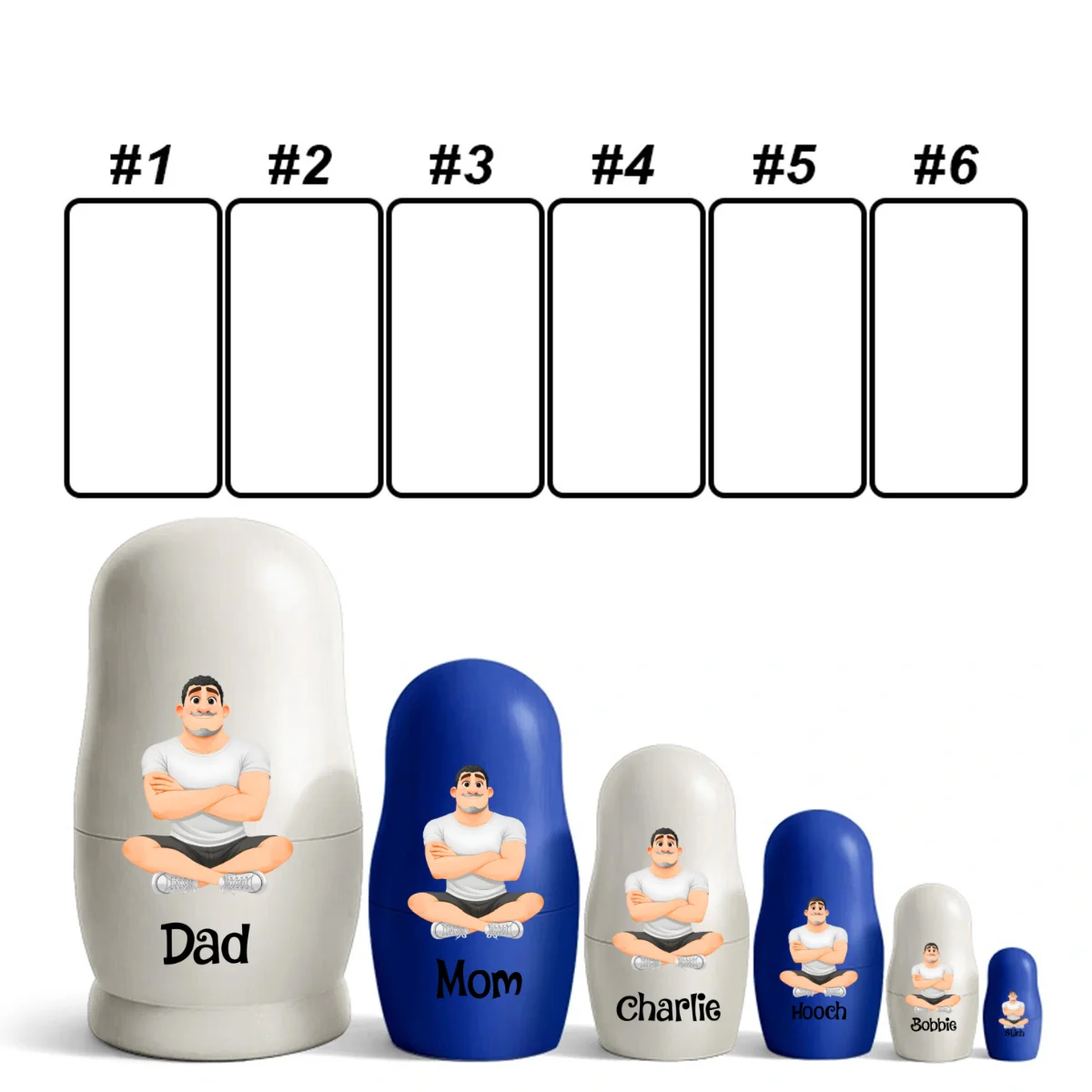 Growing In Love - Personalized Custom Nesting Doll - Image 18