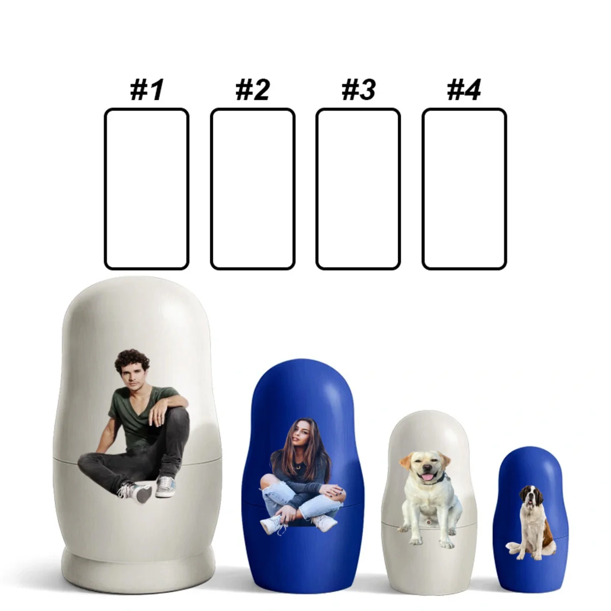 Growing In Love Photo - Personalized Custom Nesting Doll - Image 13