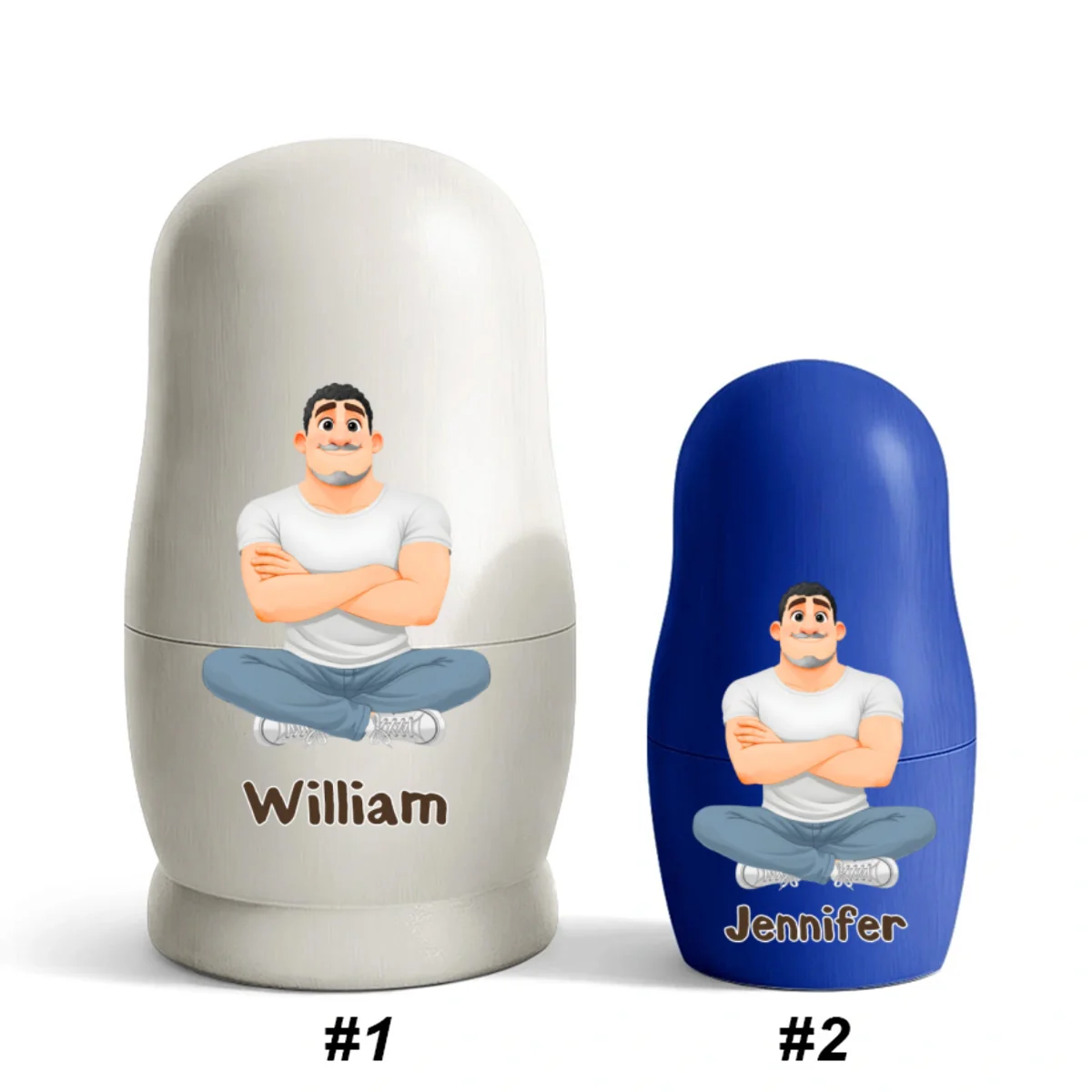 Growing Lovely Family - Personalized Custom Nesting Doll - Image 13