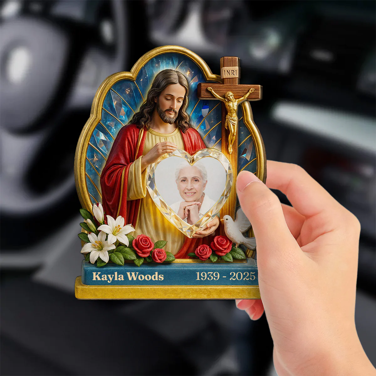 Guardian Of My Heart - Personalized Custom Car Visor Clip - Image 2