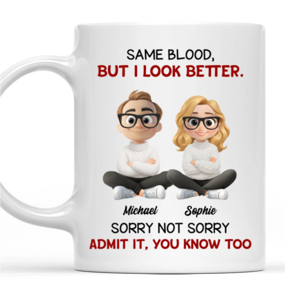 Guess Who Got The Looks - Personalized Custom Coffee Mug - Image 6