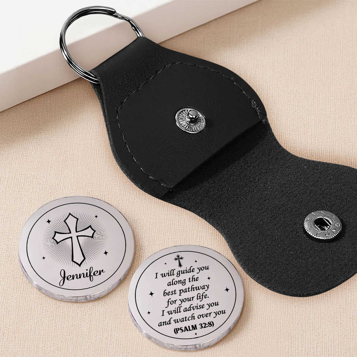 Guided By His Love - Personalized Custom Pocket Hug - Image 3