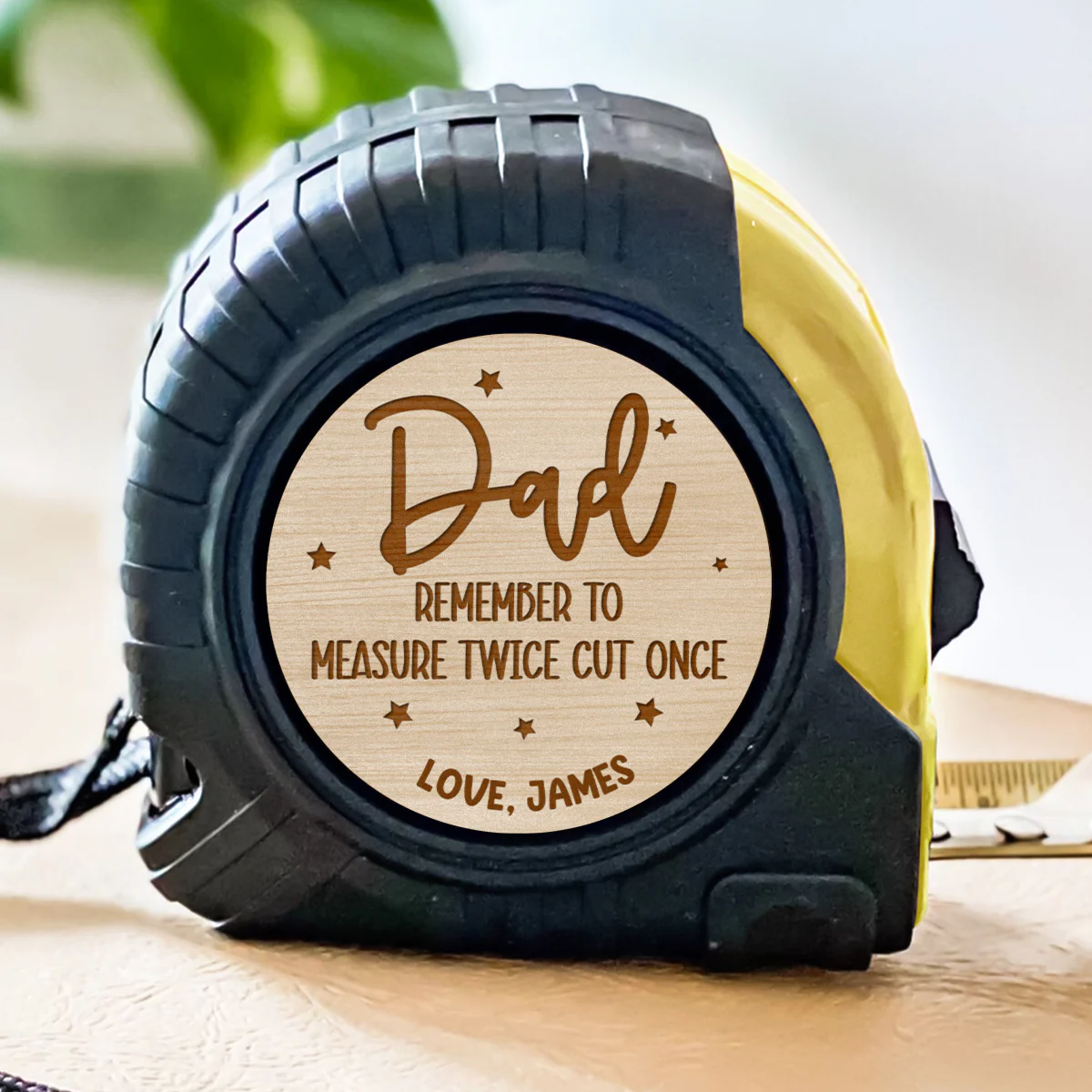 Hammer First Ask Questions Later - Personalized Custom Tape Measure - Image 2