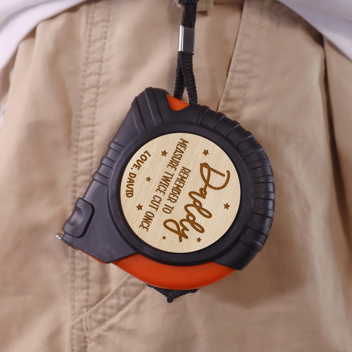 Hammer First Ask Questions Later - Personalized Custom Tape Measure - Image 4