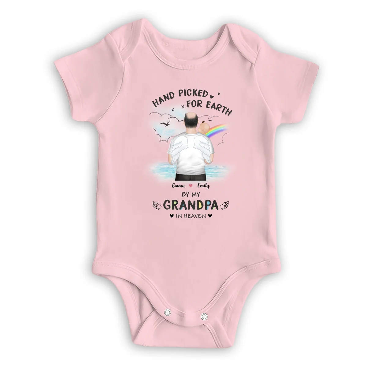 Hand Picked For Earth By - Personalized Custom Baby Onesie - Image 10