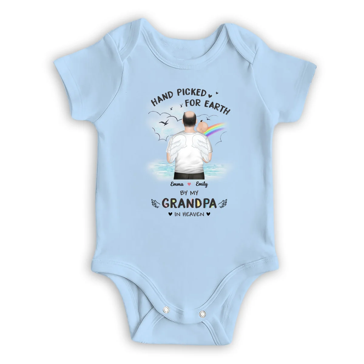 Hand Picked For Earth By - Personalized Custom Baby Onesie - Image 11
