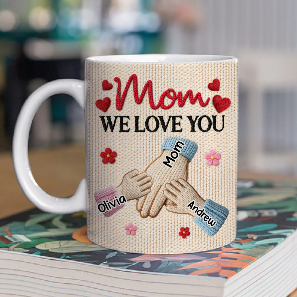 Hands Holding - Personalized Custom Coffee Mug - Image 2
