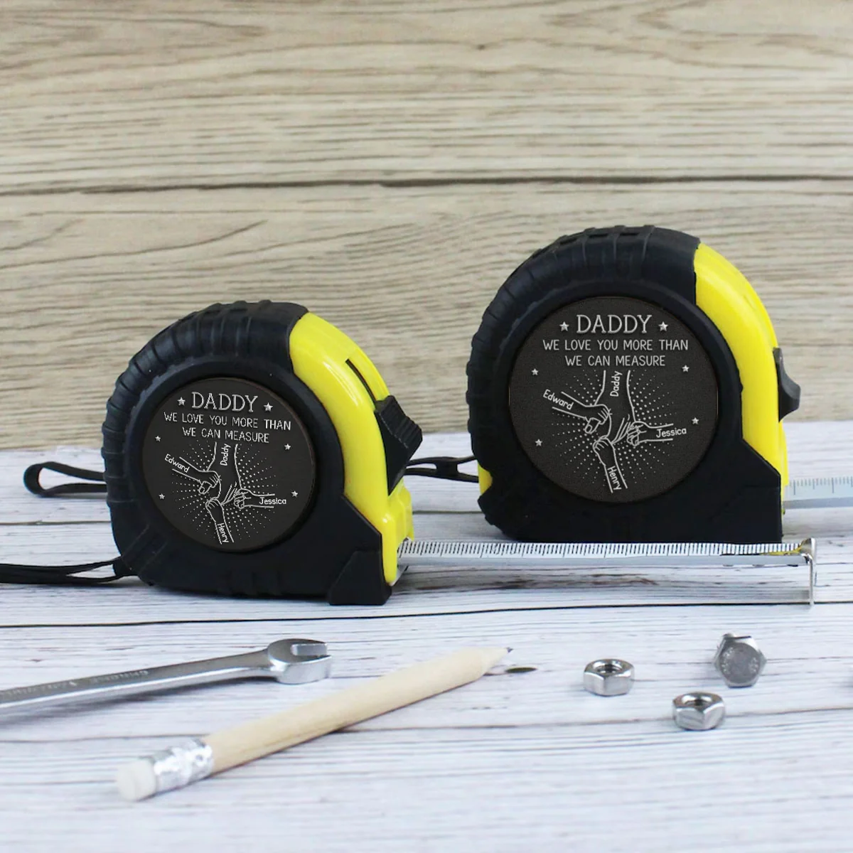 Hands Of Love - Personalized Custom Tape Measure - Image 2