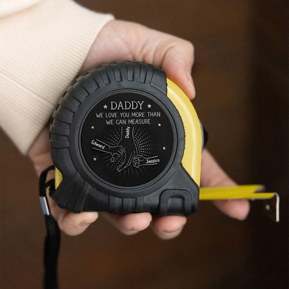 Hands Of Love - Personalized Custom Tape Measure - Image 4