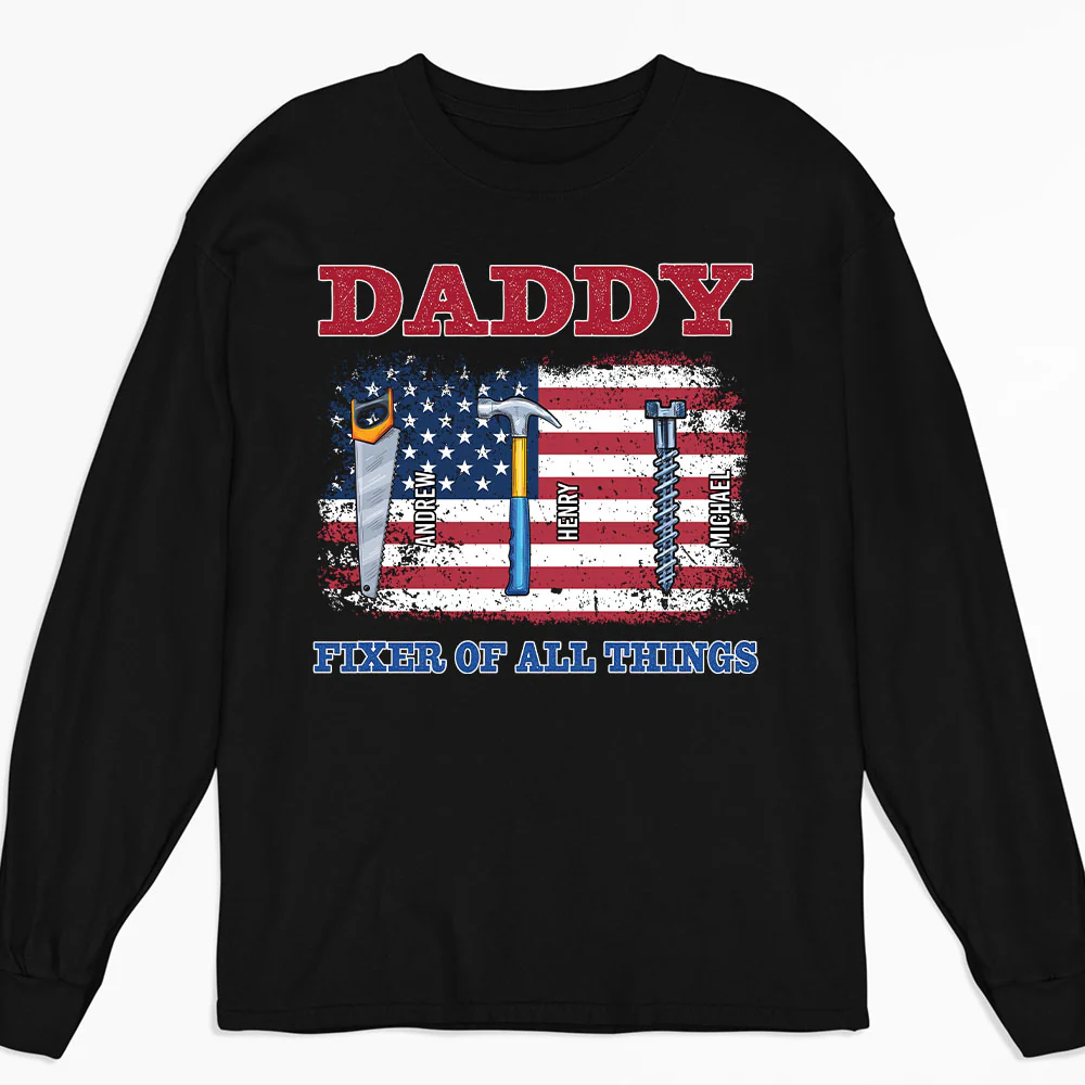 Handy Dad Hero At Home - Personalized Custom Shirt - Image 6
