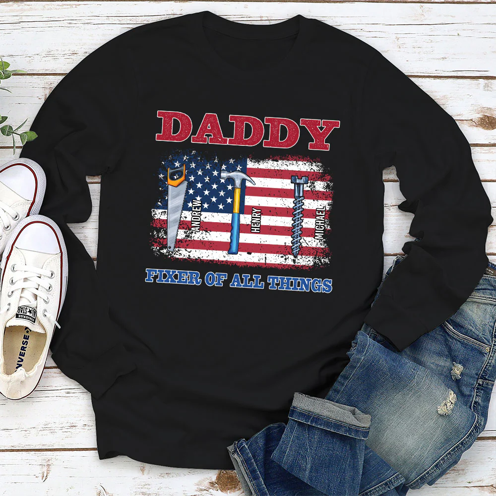Handy Dad Hero At Home - Personalized Custom Shirt - Image 7