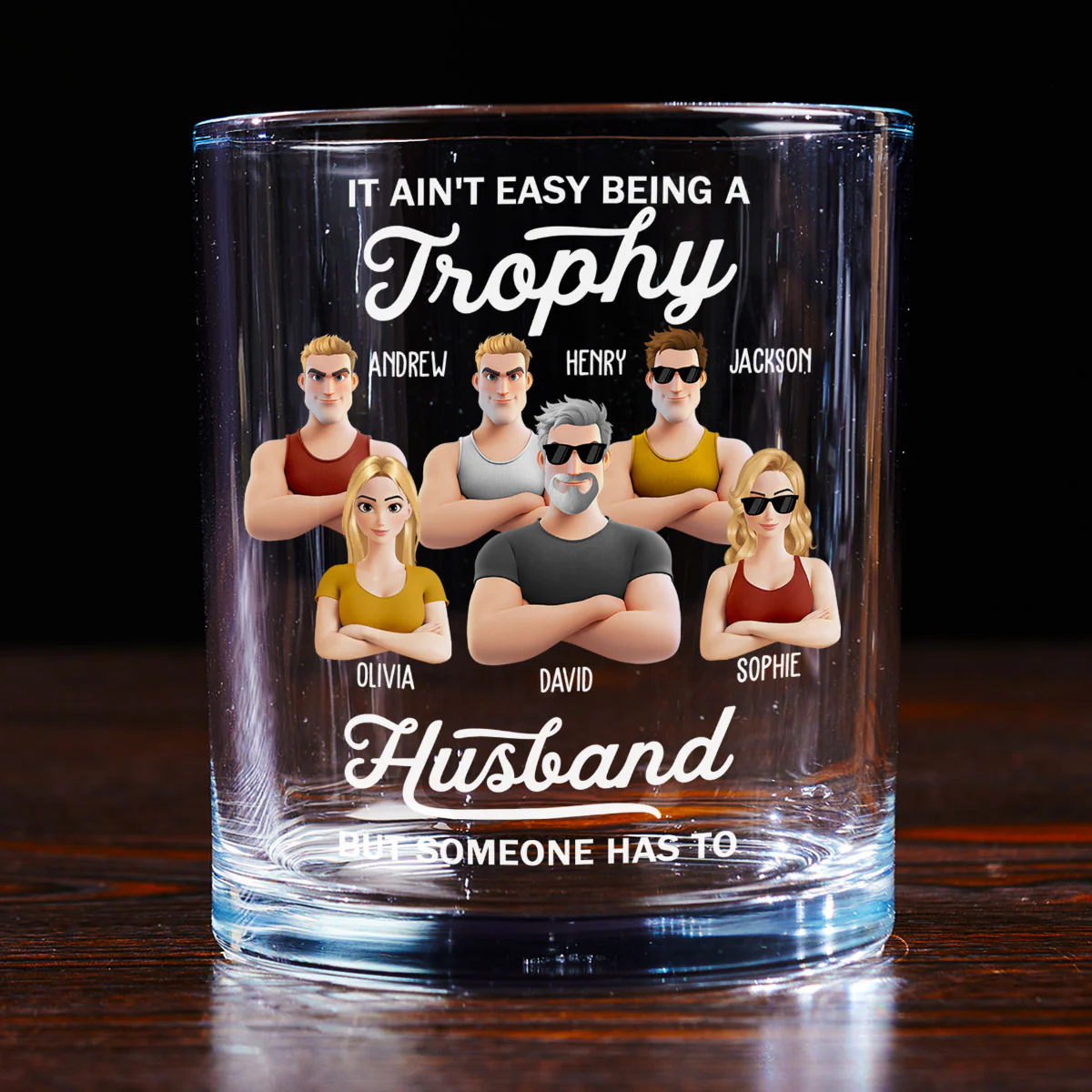Happiness Begins With You - Personalized Custom Whiskey Glass - Image 3
