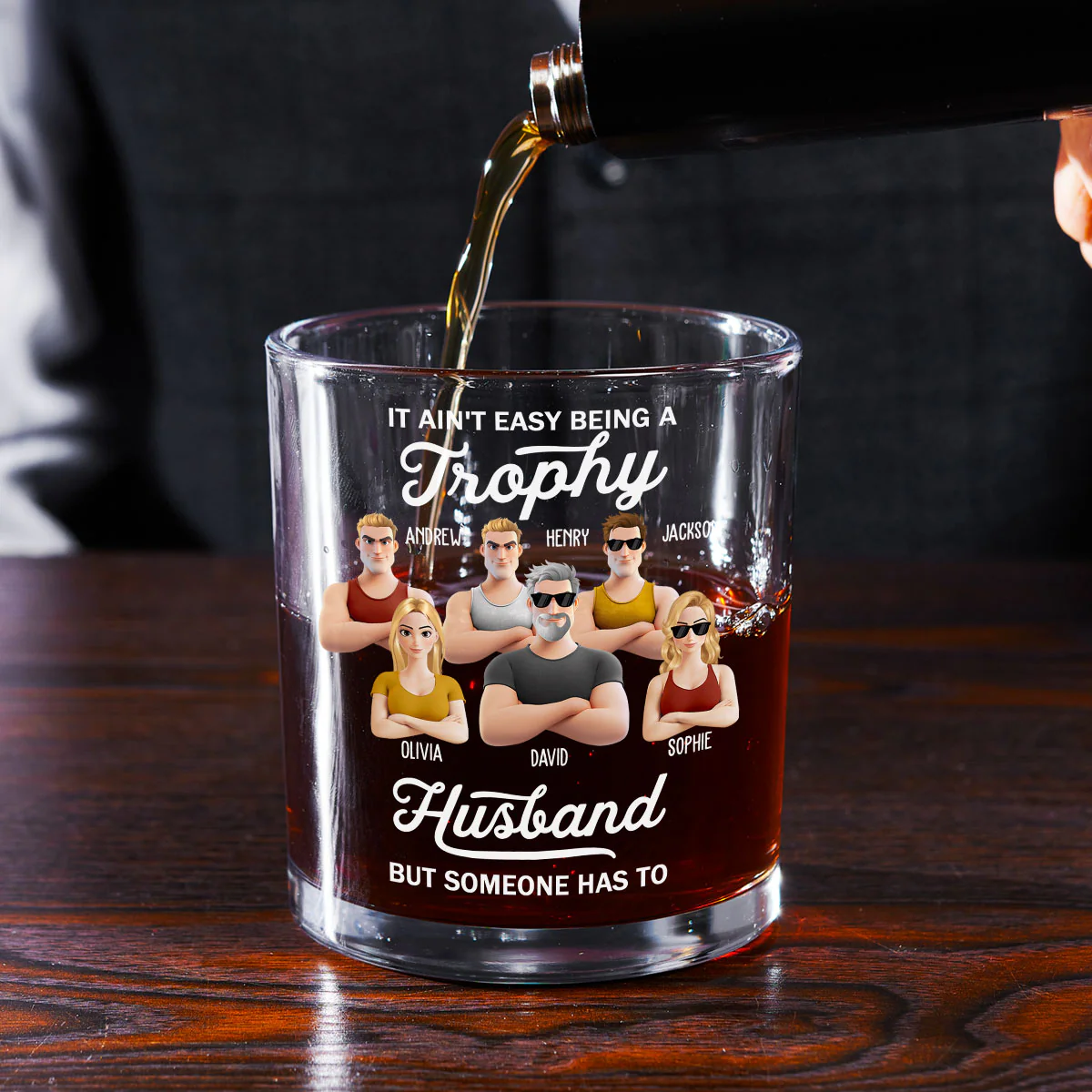Happiness Begins With You - Personalized Custom Whiskey Glass - Image 4