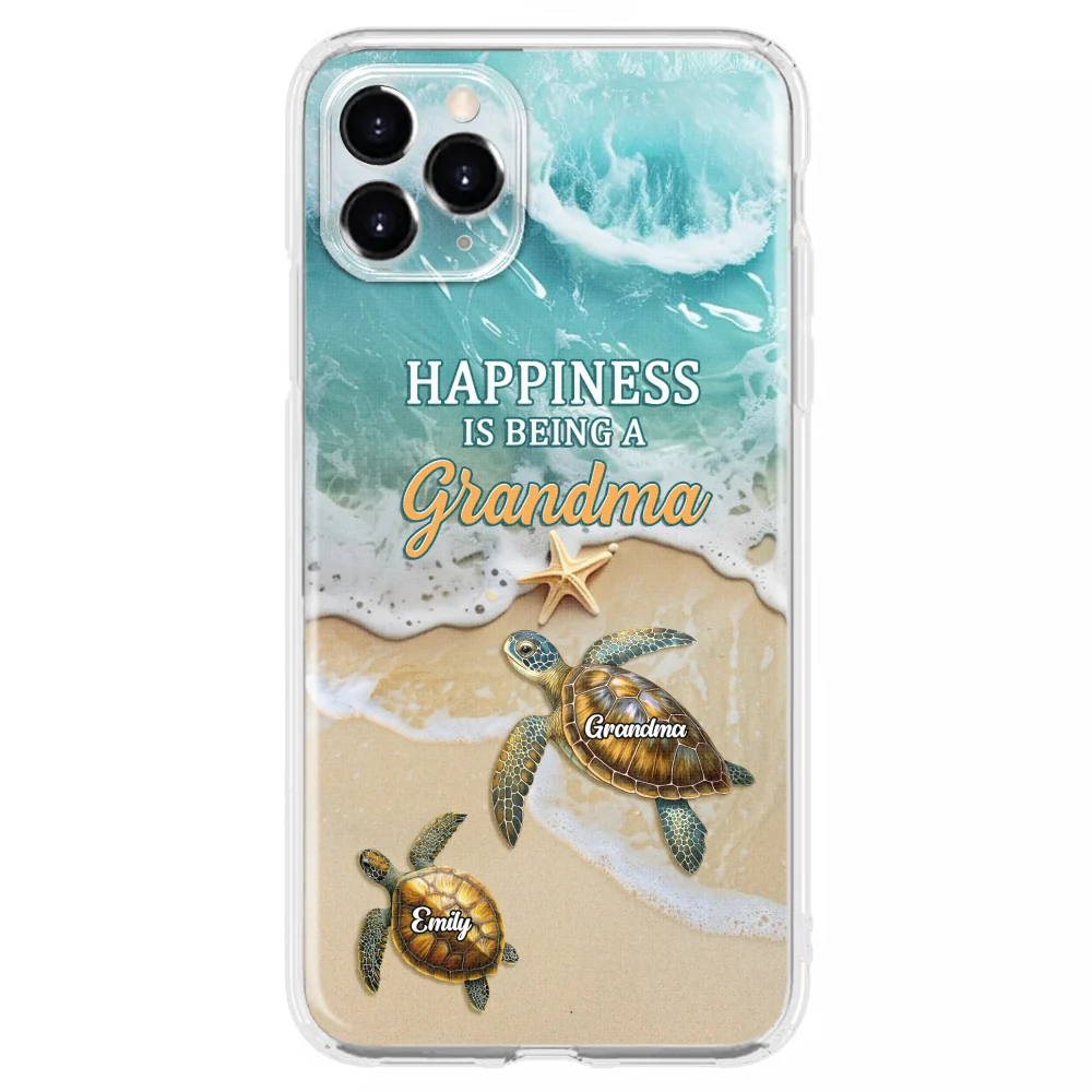 Happiness Is Being A Grandma - Personalized Custom Phone Case - Image 10