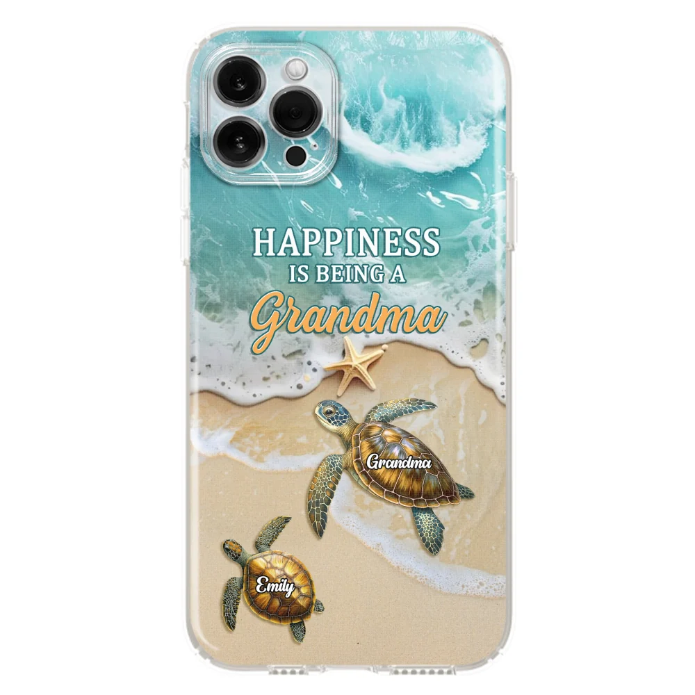 Happiness Is Being A Grandma - Personalized Custom Phone Case - Image 13