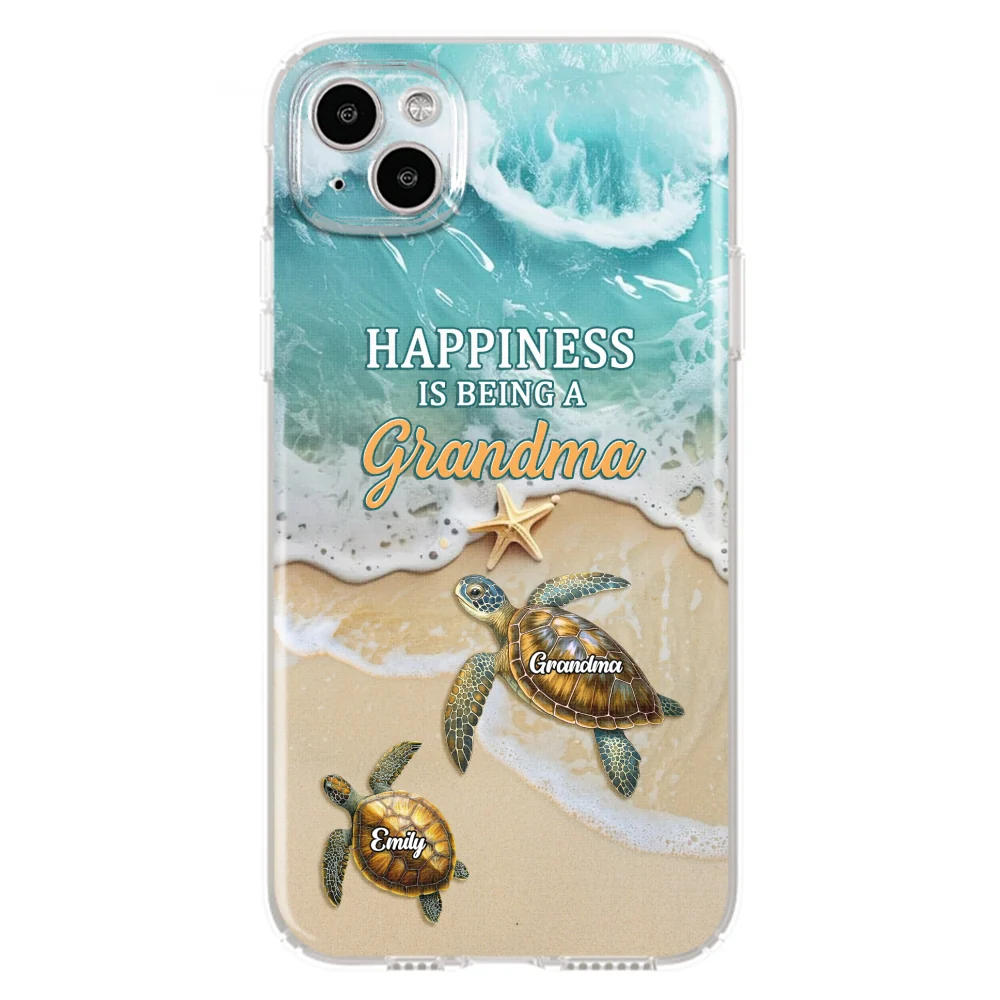 Happiness Is Being A Grandma - Personalized Custom Phone Case - Image 14
