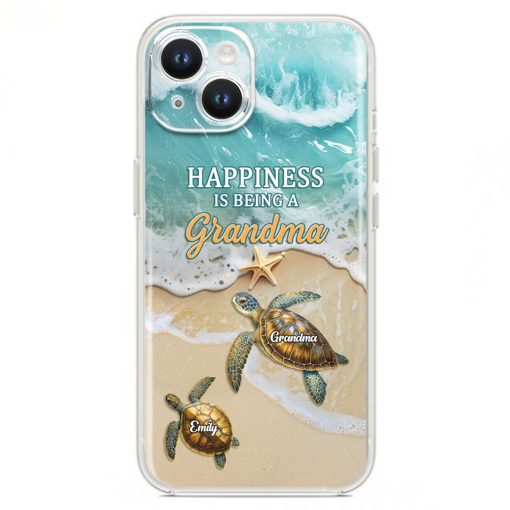 Happiness Is Being A Grandma - Personalized Custom Phone Case - Image 17